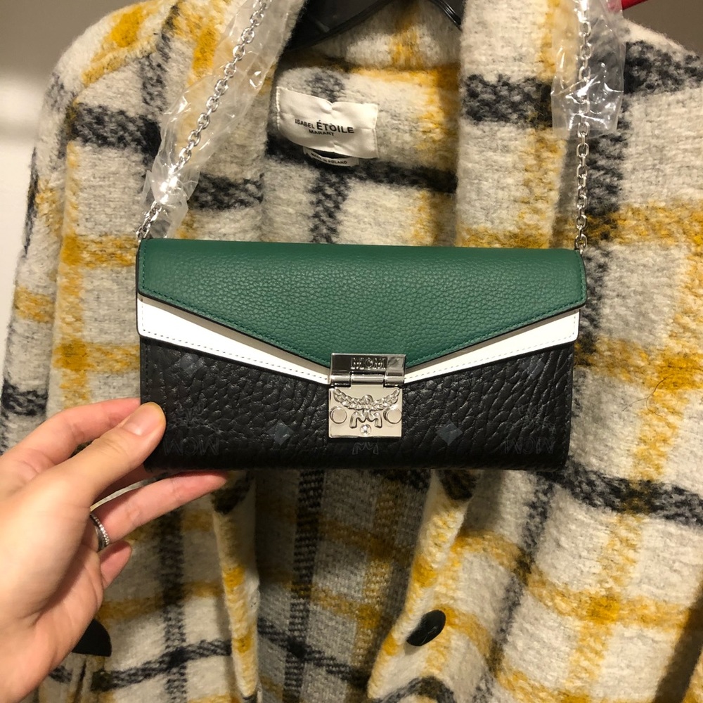 Authentic MCM Cross-body Chain Wallet